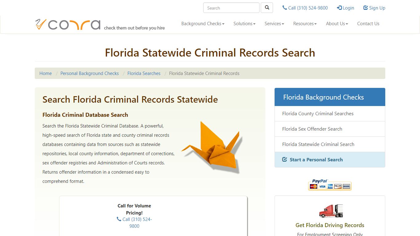 Florida Criminal Records | Statewide Background Checks ...